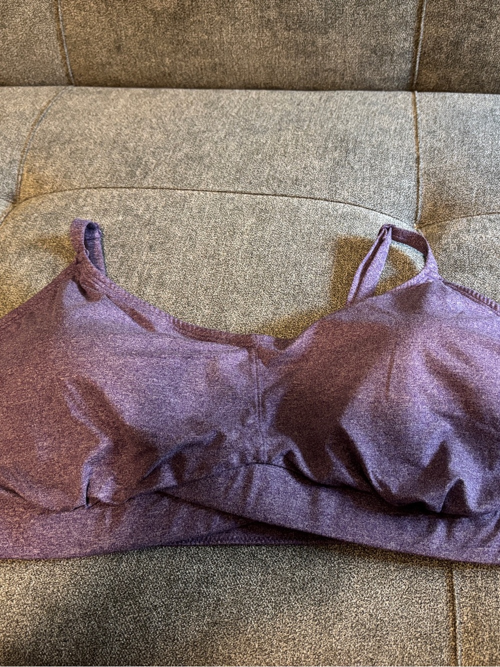 Torrid Lightly Lined Heather Purple Cross Front Wireless Bralette